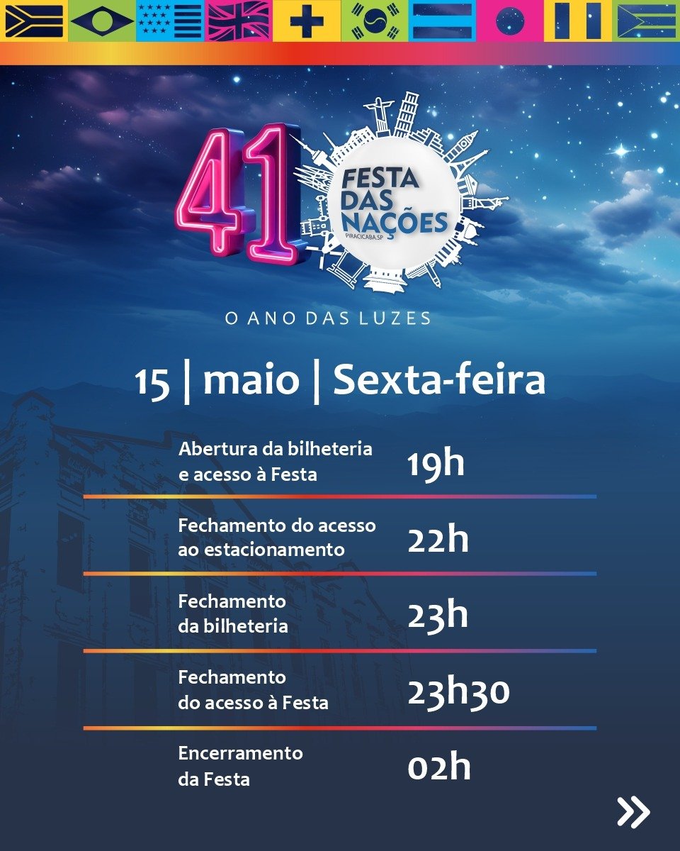 Horários — Quinta-feira 14/05